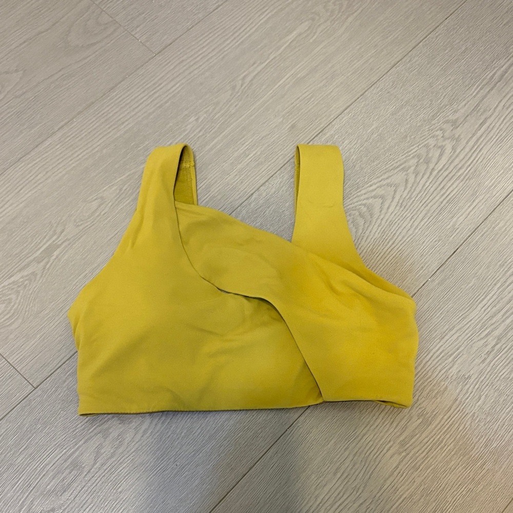 Lululemon Athletica Yellow Crop Top